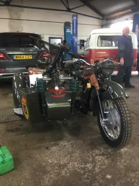 Military Sidecar Motorcycle