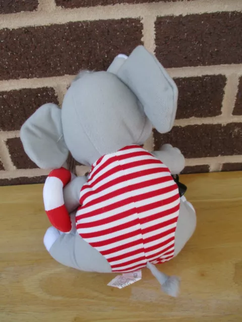 Play by Play Brand 1993 Coca Cola Plush 9" ELEPHANT Lifeguard holds 3" Coke 2