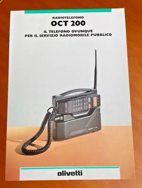 Olivetti depliant brochure Radiotelefono OCT 200