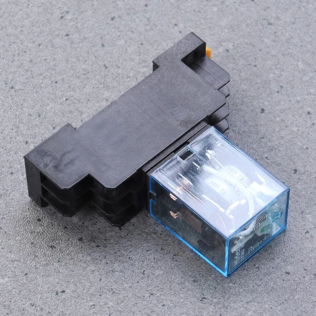 Kleines Hilfsrelais-Kit, DC 12V, 8-polig, passt sich automatisch der Basis für
