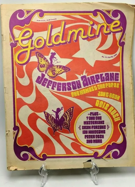 GOLDMINE Record Collectors Magazine Jefferson Airplane Mamas Papas Jan Dean 1982