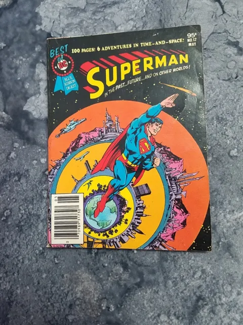 Best of DC Blue Ribbon Digest #12 Superman  1981 Vintage Time Travel Stories VG
