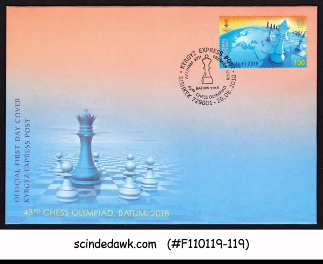 Kyrgyzstan - 2018 Chess Olympiad - Fdc