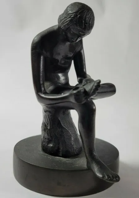 Vintage Bronze Sculpture Boy with Thorn Spinario 4"