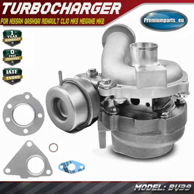 Turbo Turbocharger for Nissan Qashqai Renault Megane Scenic 1.5 dCi BV39 78KW