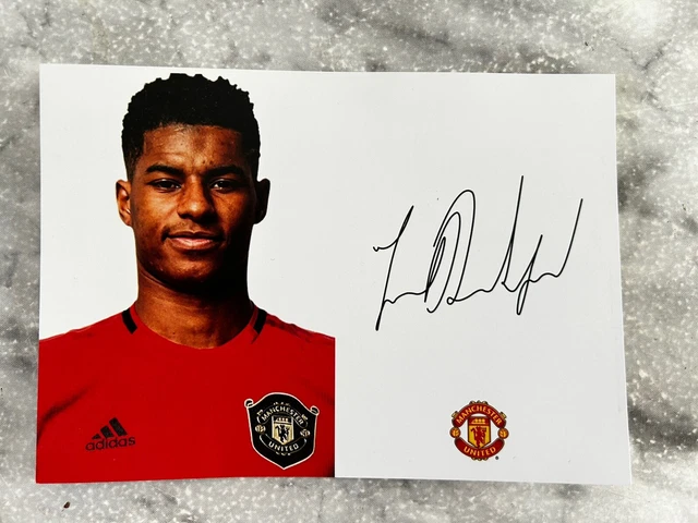 MARCUS RASHFORD, MANCHESTER United FC, Official 22/23 Club Card, Hand ...