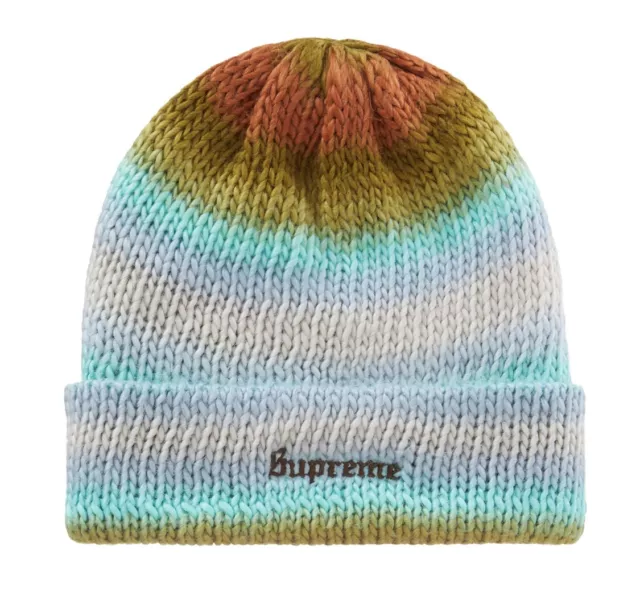 Supreme | Ombre Stripe Beanie | Olive | FW22 | New