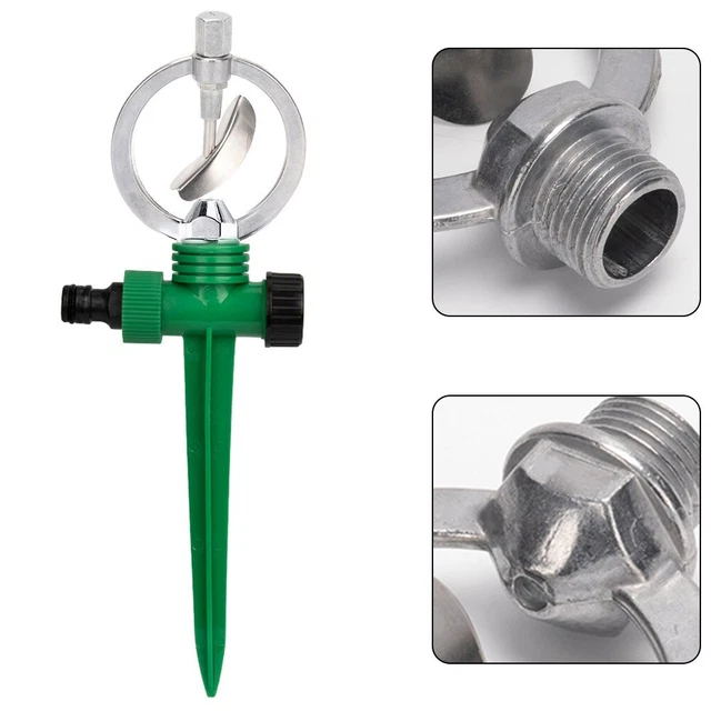 Sumsoctober Edelstahl Sprinkler Stativ | 360° Drehbar Höhenverstellbar 56-89cm Gartenbewässerung
