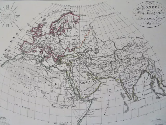 Ancient World Europe North Africa Asia India Arabia Persia 1810 scarce fine map