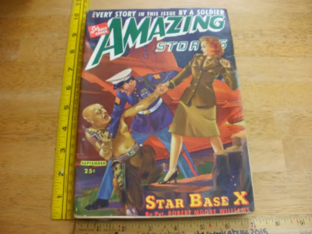 Amazing Stories Sep 1944 pulp magazine All soldier written stories R Williams