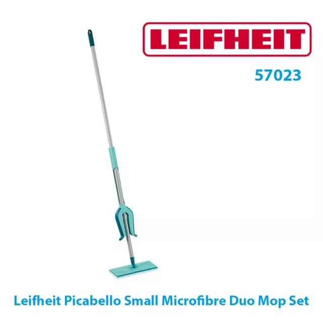 Leifheit Picobello Small Microfibre Duo Floor Mop Squeeze Mechanism 27cm 57023