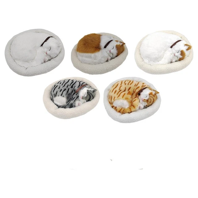 Doudou Chat Musical Avec Mouvement Respiratoire - Peluche Apaisante Pour Bébé, Aide à L'Endormissement, Cadeau Naissance