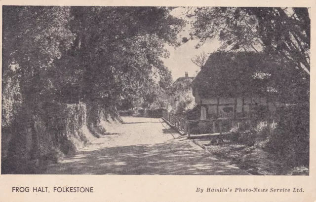 Vintage WL Production Postcard - Frog Halt, Folkestone, Kent - c1955