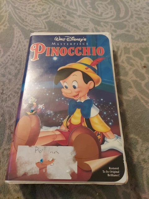 Walt Disneys Pinocchio VHS Tape Masterpiece