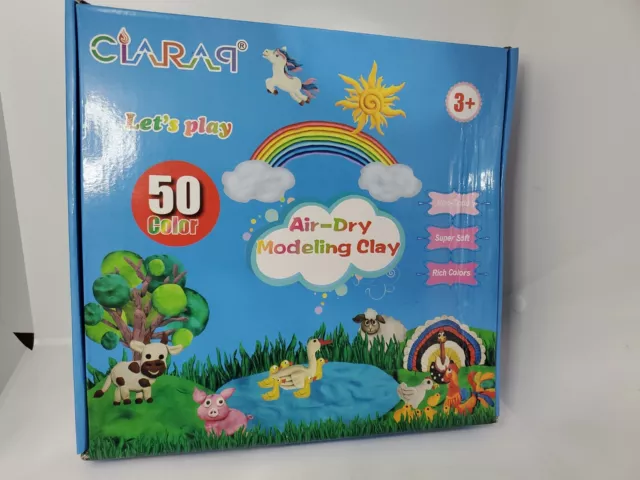 Modeling Clay Kit - 50 Colors Air Dry Ultra Light Clay, Safe & Non
