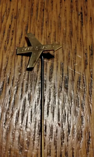 Vintage Swiss Airlines Swissair Swiss Air Stick Pin