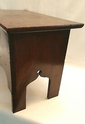 Victorian solid oak stand or cover in the manner of a Tudor boarded stool. 16th. 3