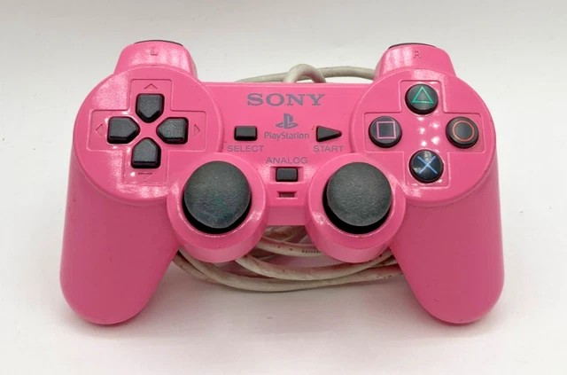 Manette PlayStation 2 PS2 Couleur Rose - Modèle SCPH-10010, Occasion En Bon état De Fonctionnement