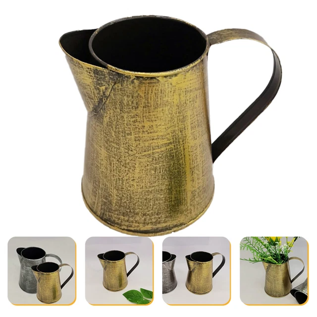 Table Vase Rustic Shabby Chic Vase Iron Flower Pot Outdoor Vase Ornaments