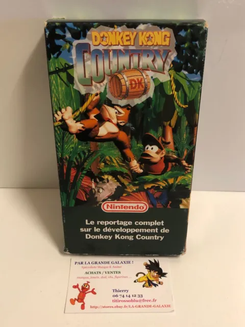 VHS Donkey Kong Country DK VF Nintendo Reportage sur Développement du Jeu SNES