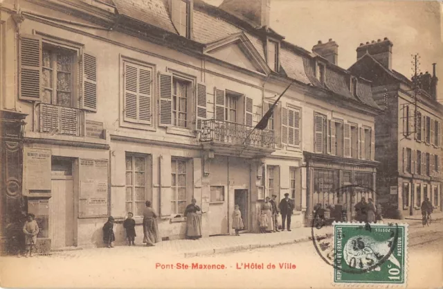 Cpa 60 Pont Sainte Maxence L'hotel De Ville