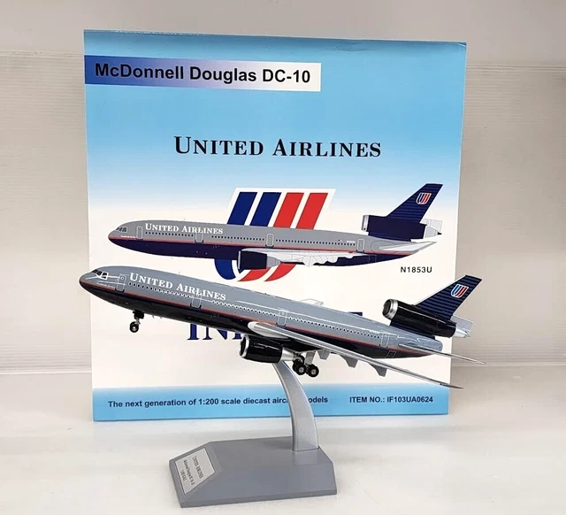 INFLIGHT 200 ユナイテッド航空 DC-10 1:200 Inflight 200 UNITED DC-10 (Saul Bass Livery)(REG:N1812U) 1