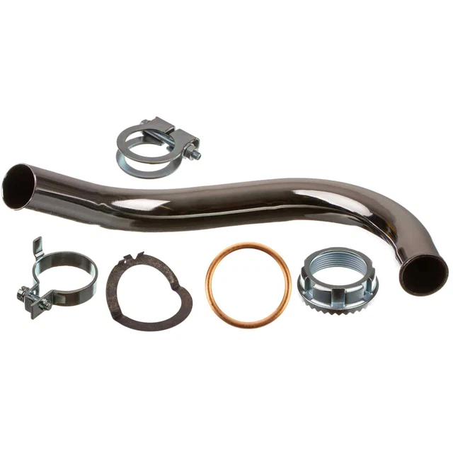 Auspuff Set Komplett Chrom Für Simson Schwalbe KR51/1, SR4-3, SR4-4 – Inkl. Krümmer & Anbauteilen