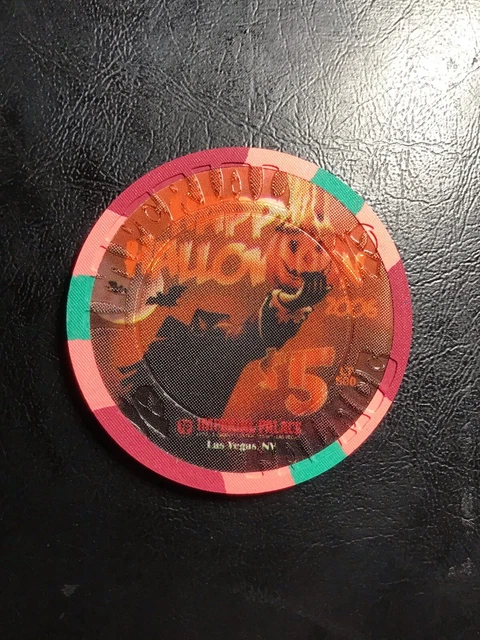 Imperial Palace RARE $5 Happy Halloween Casino Chip Las Vegas, Nevada NV  2006