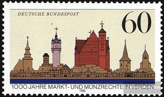 BRD (BR.Deutschland) 1240 (kompl.Ausgabe) postfrisch 1985 Marktrecht Verden