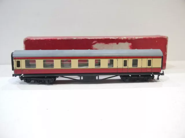 1/577 Trix Twin TTR OO Gauge Tin 3rd and brake Coach Lighting working no2