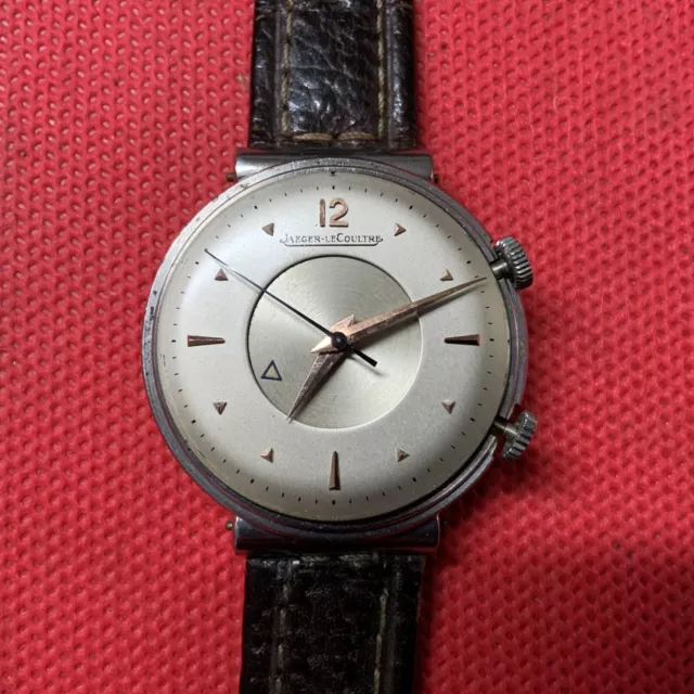 Jaeger Le Coultre Memovox Uhr, ca. 1952, Stahl, Sehr selten, Kaliber P 489