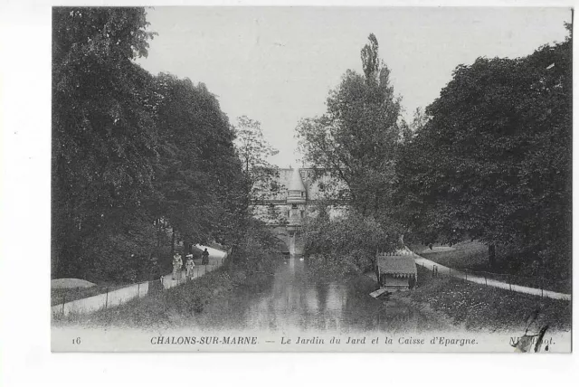 51  Chalons Sur Marne  Le Jardin Du Jard Et La Caisse D Epargne