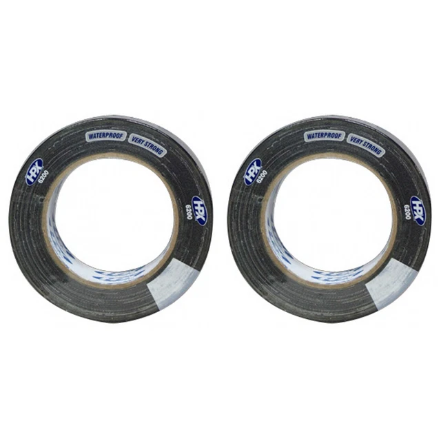2 x nastro blindato HPX 6200 48 mm x 25 m nero 441158 nastro adesivo nastro blindato