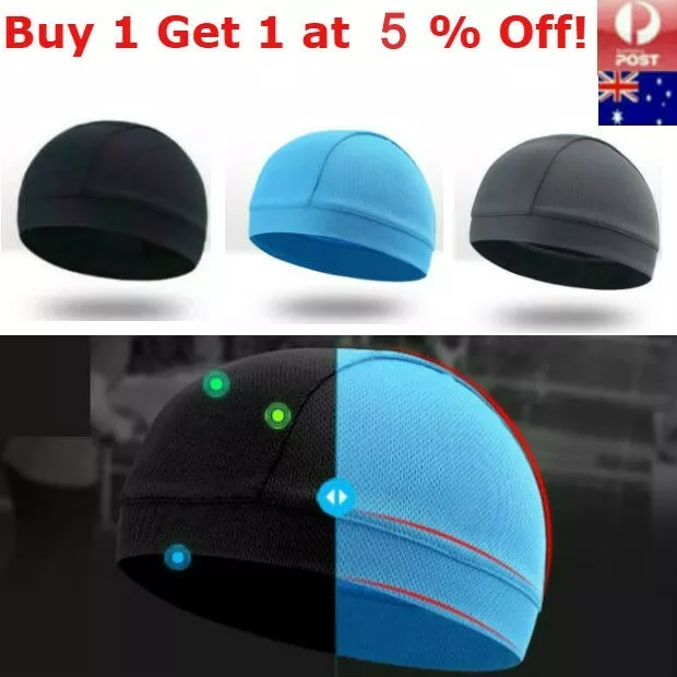 BREATHABLE HELMET CAP Sweatband Helmet Inner Liner Beanie Dome Cap Cooling  Hats $3.94 - PicClick AU