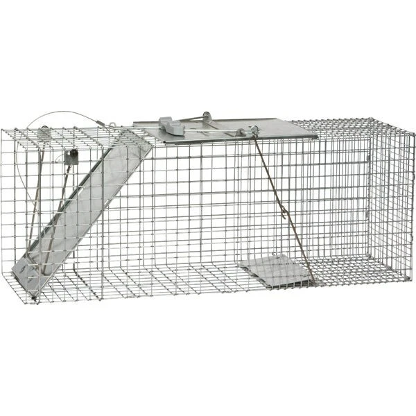 1-Havahart Easy Set Galvanized Steel 32 In. Live Raccoon Trap Model: 1085