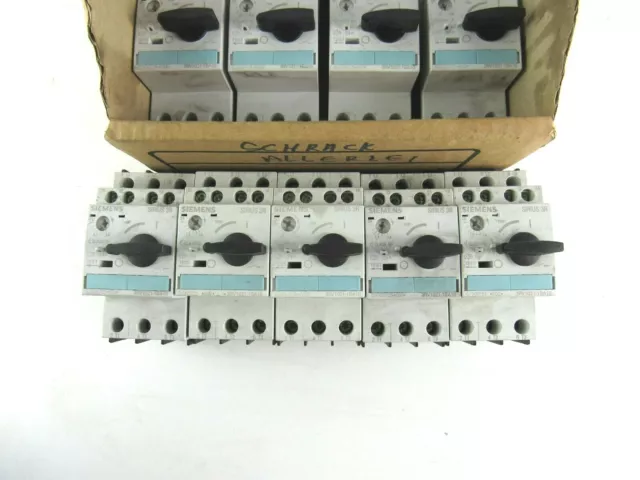 Lot of 17 Siemens Circuit Breaker Siemens 3RV1021-1BA10 Circuit Breaker 1,4. 2A 3