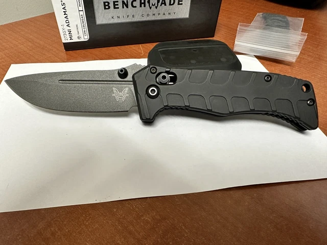 Benchmade Mini Adamas 273GY-1 With Applied Weapons Tech Handles