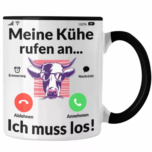 Trendation - Meine Kühe Rufen An Tasse Geschenk Landwirt Bauer Geschenkidee Land