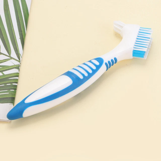 Herramienta de cuidado falso portátil de limpieza dental para hombres (azul)