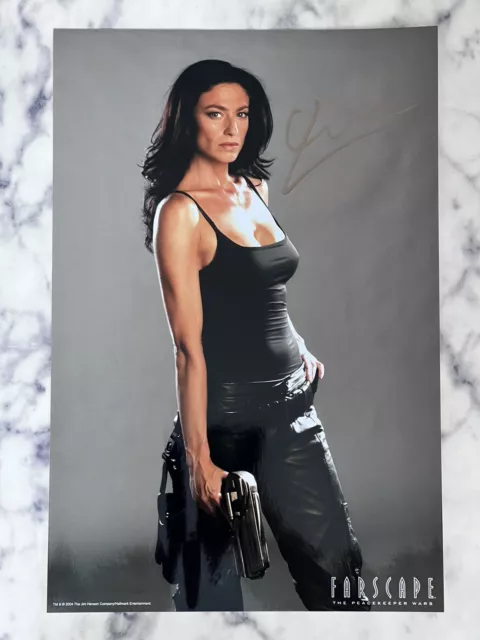 Authentic! Rare 10x15 Autographed Claudia Gun Photo Farscape Stargate SG-1