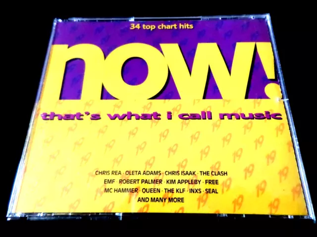 NOW 19  -  THAT'S WHAT I CALL MUSIC  1991  2 x CD  EX/NM  WITH BOOKLET