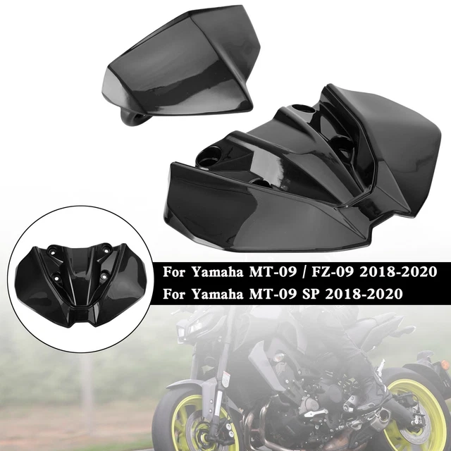 Pare-Brise / Déflecteur Avant Moto Noir Pour Yamaha MT-09 2014-2016 - Accessoire Tuning CNC Aluminium