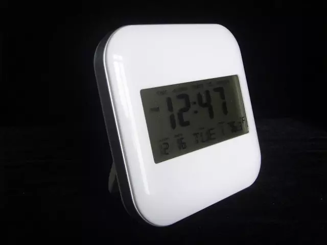 *Zs- Sveglia BigTime da Tavola  Parete Digitale con Temperatura LCD BIANCA JOVEN