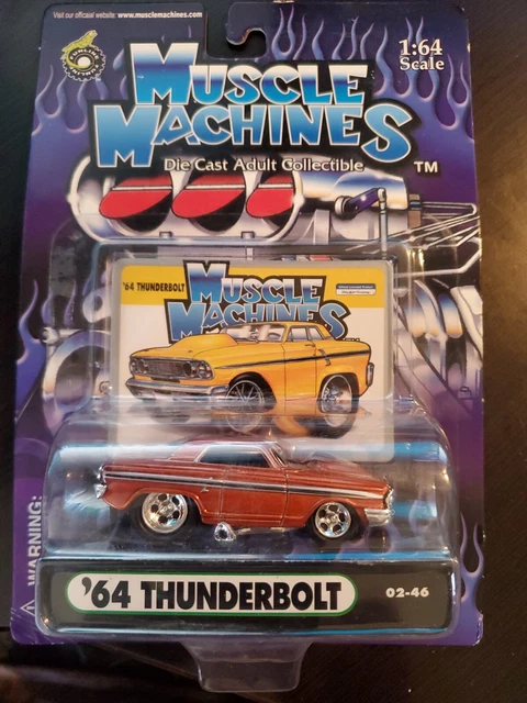 Muscle Machines Red 1964 Ford Fairlane Thunderbolt 1/64 Scale #02-40 NIP Muscle Machines Red 1964 Ford Fairlane Thunderbolt 1/64 Scale #02-40 NIP