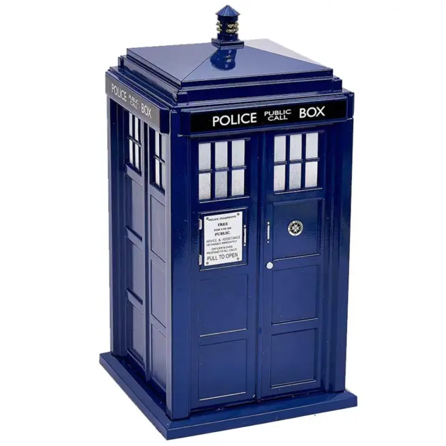 Doctor Who Battery Operated Lighted Tardis Tree Topper Dr Police Box Christmas