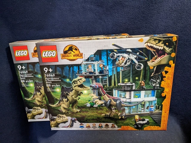 LEGO 76949 - Jurassic World Giganotosaurus and Therizinosaurus Attack ...