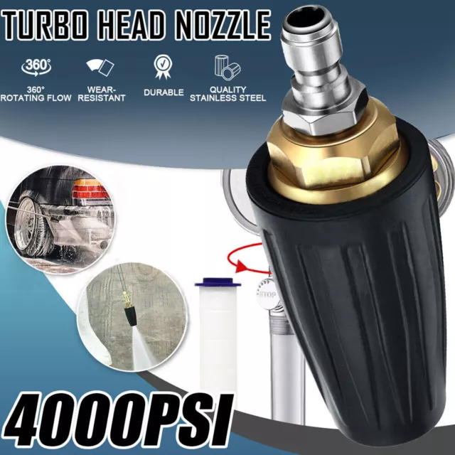 Pressure Washer Turbo Head Nozzle For High Pressure Water Cleaner 1/4'' 4000PSI