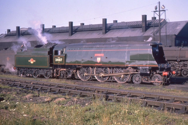 35MM RAILWAY SLIDE: COLOUR-RAIL : BRS 327: CLASS WC: 34107 BLANDFORD ...