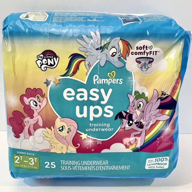 PAMPERS EASY-UPS TRAINING Underwear 3T-4T Trolls Girls 22 Count 30-40lbs  diapers $11.99 - PicClick