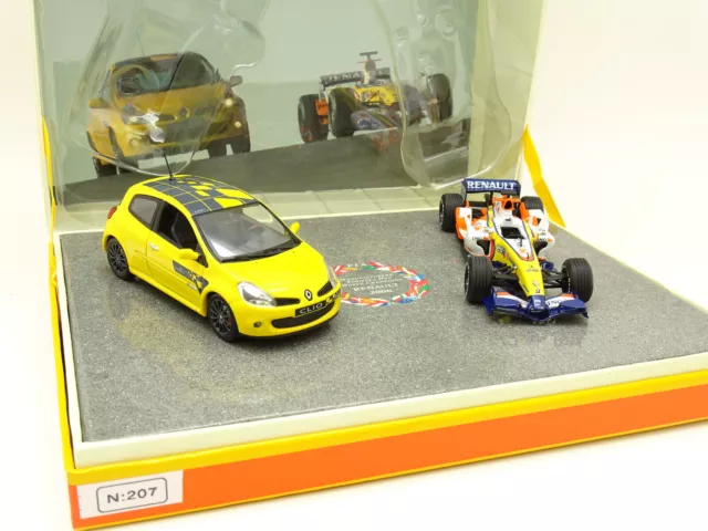 Norev 1/43 - Coffret Renault Clio RS R27 + Minichamps F1 R26 2007 ING